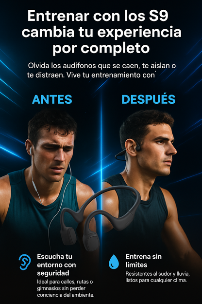 ⚡Libertad total, sin cables ni límites — S9 Open-Ear